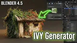 Stop Modeling Ivy! Blender 4.5's FREE Generator is EASIER 🍃