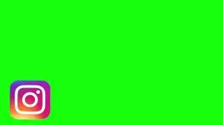 Instagram logo green screen effect (original)