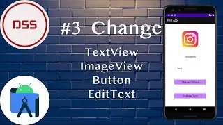 Change TextView,ImageView with Button |Android Studio tutorials #3 |Android Programming |DSS Company