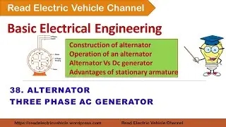 Alternator/three phase ac generator/construction/working principle