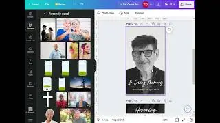 Funeral Invitation Tutorial