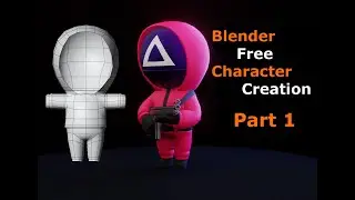 Blender Squid Game Character Modeling in Part 1 | Blender 3.0 | Character Creation Course