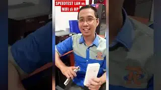 Speedtest LAN vs WIFI di HP  