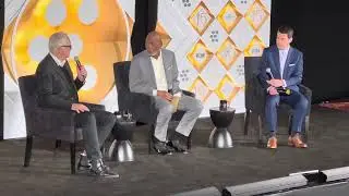 Morgan Freeman and Tim Robbins at the TCMFF