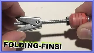 Homemade SHOTGUN Folding-Fin Projectile Experiment