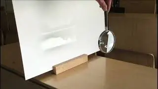 Lupe als Projektor - Optik - Freihandexperiment
