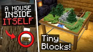 Recursion and Microblocks in Non Euclidean Minecraft!