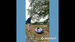 Первый заплыв на нашей «Волне» по реке Десна