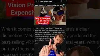 This is why the Apple Vision Pro is SO expensive