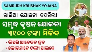 କୃଷକ ମାନଙ୍କ ପାଇଁ ନୂଆ ଯୋଜନା - Samrudh Krushak Niti Apply Online Start Odisha 2024 -Farmers MSP Update