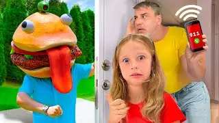 Nastya ve babası VS çöp meydan okuması