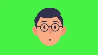 Man talking free green screen video and GIF |cartoon free green screen videos