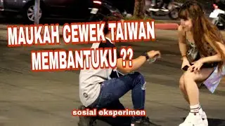 COWOK TANGAN PATAH BIKIN BAPER CEWEK TAIWAN... SOCIAL EXPERIMENT