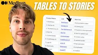 How I Use AI to Add Tables to My Medium Stories (and Increase Views)