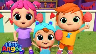 Going To A Fair |  Little Angel Color Songs & Nursery Rhymes | Learn Colors & Shapes