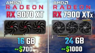AMD RX 9070 XT vs RX 7900 XTX | Test in 6 Games