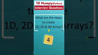 Part 2 - NumPy Interview Questions | Python Library for Data Science