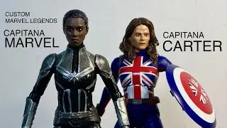Iluminati l custom Marvel Legends Cap. Carter y Cap. MarvellDr. Strange in the Multiverse of Madness