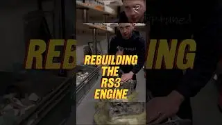 Rebuilding the RS3 engine! #audi #audirs3 #rs3 #engine #broken #fail