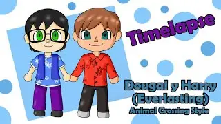 Timelapse|| Harry y Dougal (Everlasting) Animal Crossing Style