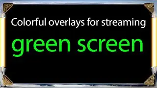 free green screen overlays for OBS (Colorful Silver design)