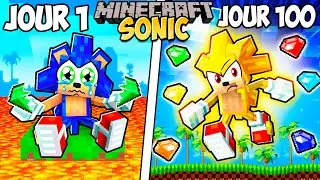 Survivre 100 Jours en Tant que SONIC sur Minecraft !