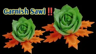 YUK BIKIN ‼️ GARNISH SAWI DAN WORTEL//VEGETABLE GARNISH