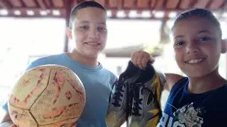 desafio do futebol com Lucas