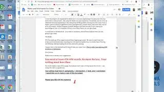 Writing an informative for video