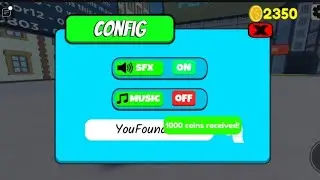 Toilet invasion secret code(gives 1000 coins)