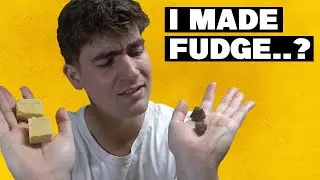 I tried to make 2 different types of fudge...