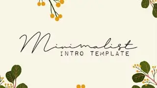 MINIMALIST INTRO TEMPLATE