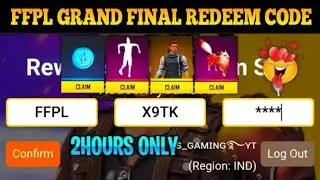 Ffpl Grand Final Redeem Code Malayalam || Today Redeem Code Malayalam || Gwmbro