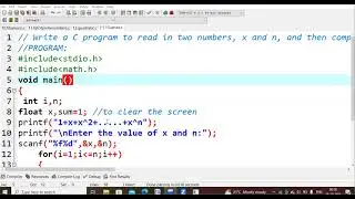 13.C program to calculate geometric progression of given values C Programming Language LAB | PPS LAB