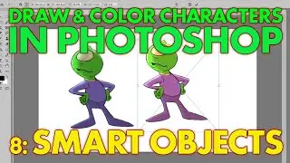 Draw characters in photoshop 8: smart objects