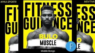 How to make fitness poster design in pixellba