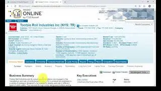 How to use Mergent Online database