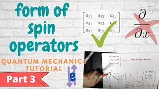 Why are SPIN OPERATORS in the form of MATRICES and not CONTINUOUS?- Tutorial series on Spin [Part 3]