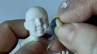 Кусочек рабочего процесса. Делаю ватную куклу.