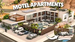 MODERN MOTEL APARTMENTS ☀️ The Sims 4 Speed Build | No CC