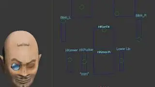 Simple Face Rig for cinematic characters(no audio)