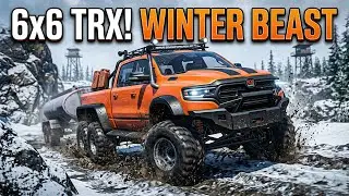 The Most POWERFUL 6x6 Dodge Ram TRX MOD in SnowRunner