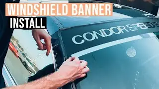 HOW TO INSTALL WINDSHIELD BANNER IN 3 MINUTES!