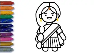 Learn How to Draw woman for kids | CoreeJOY
