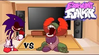 Friday Night Funkin React Sonic.exe VS Tricky || ( 2 Endings ) || •TheRanitor•