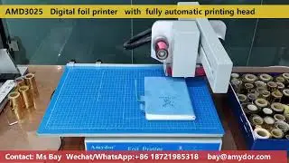 Amydor 3025 digital hot foil stamping printer machine with fully automatic printing head AMD3025