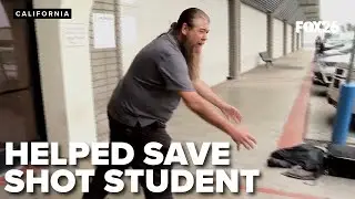 Instructor drags wounded student inside during shooting