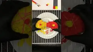 Final result on my profile ♥️💛 #creative #deadpool #tiedye #handmade #diy #shorts #artwork