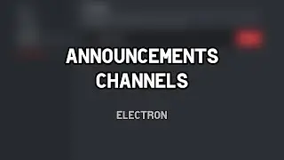 Experienced announcements on Electron
