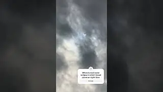 Solar Eclipse and clouds